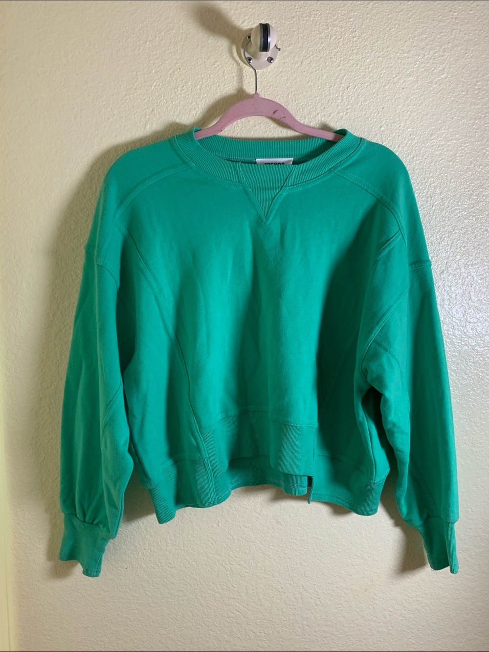NWOT Green Women's Crewneck Sweatshirt, Size S